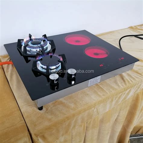 hybrid gas stove and induction cooker combo